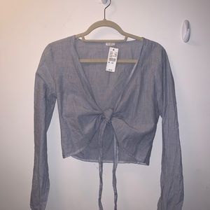 PACSUN Cropped tie up never worn top